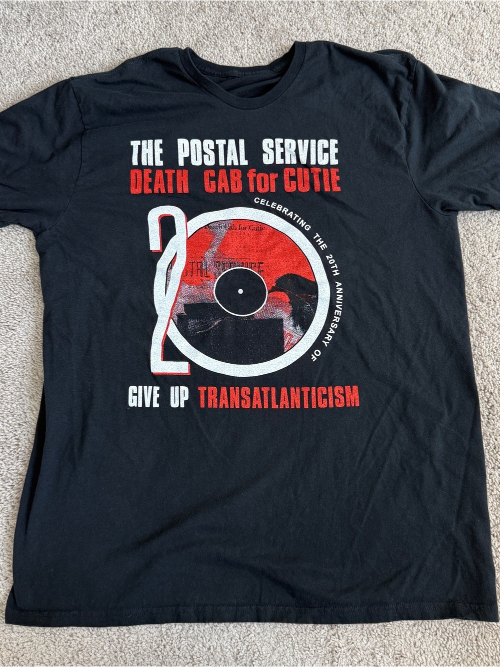 2023 Postal Service Death Cab Give Up Transatlanticism Tour Shirt XL